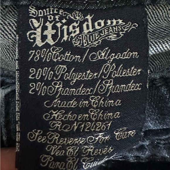 Classic Dark Blue Flare Jeans - Picture 3 of 5